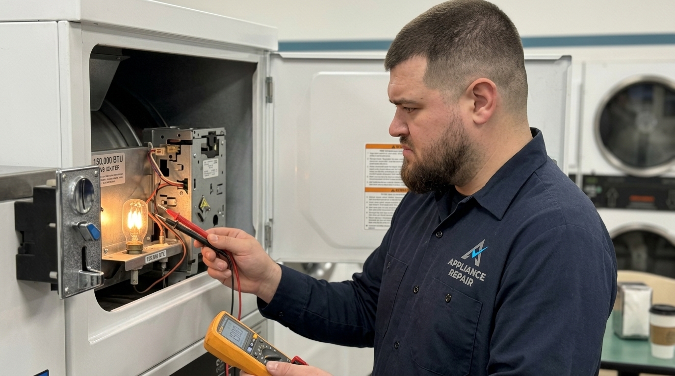 Component maintenance and diagnostic service for Commercial Dryer in San Diego, CA