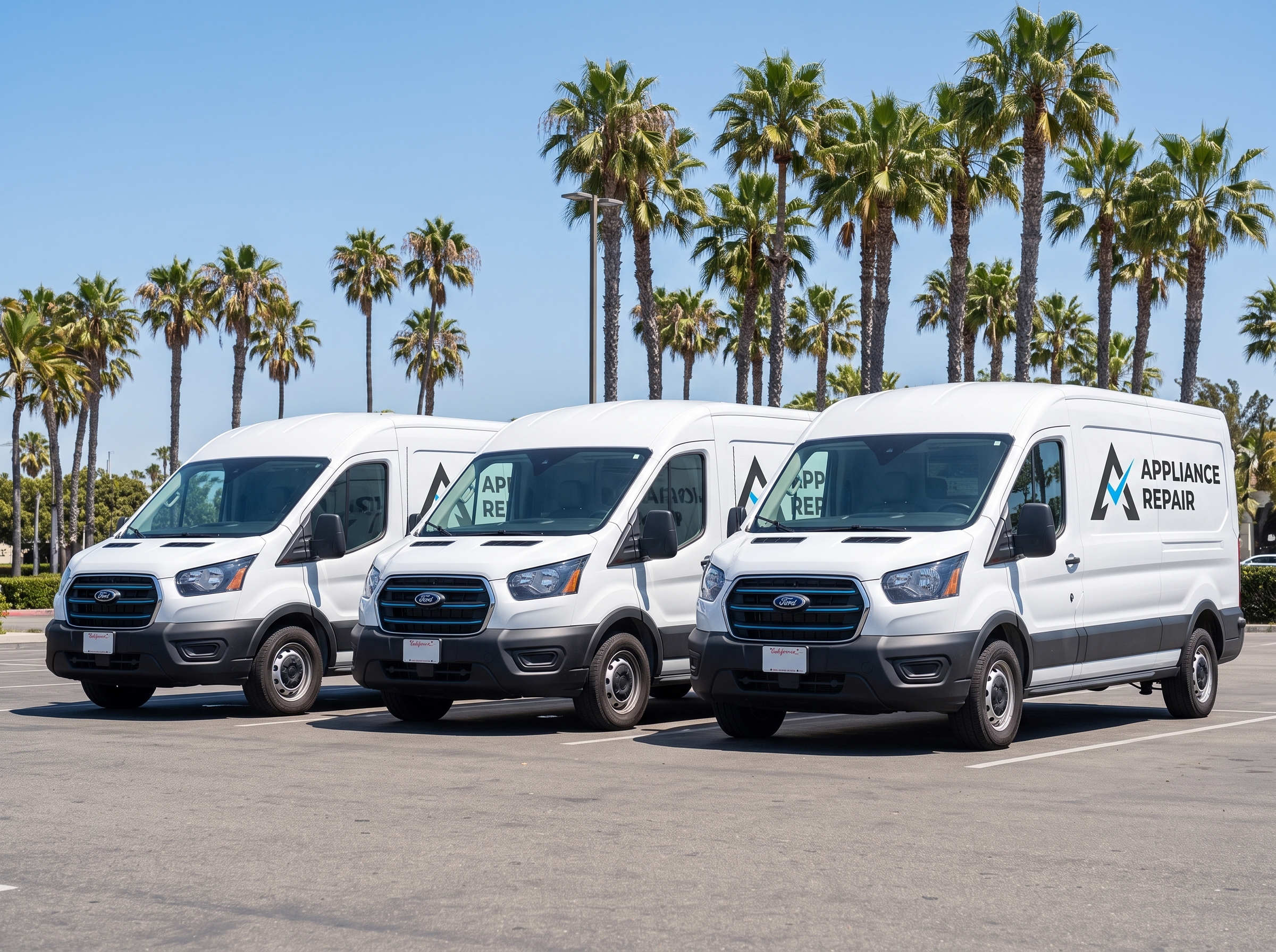Spark Appliance Repair Mobile Service Fleet in San Diego